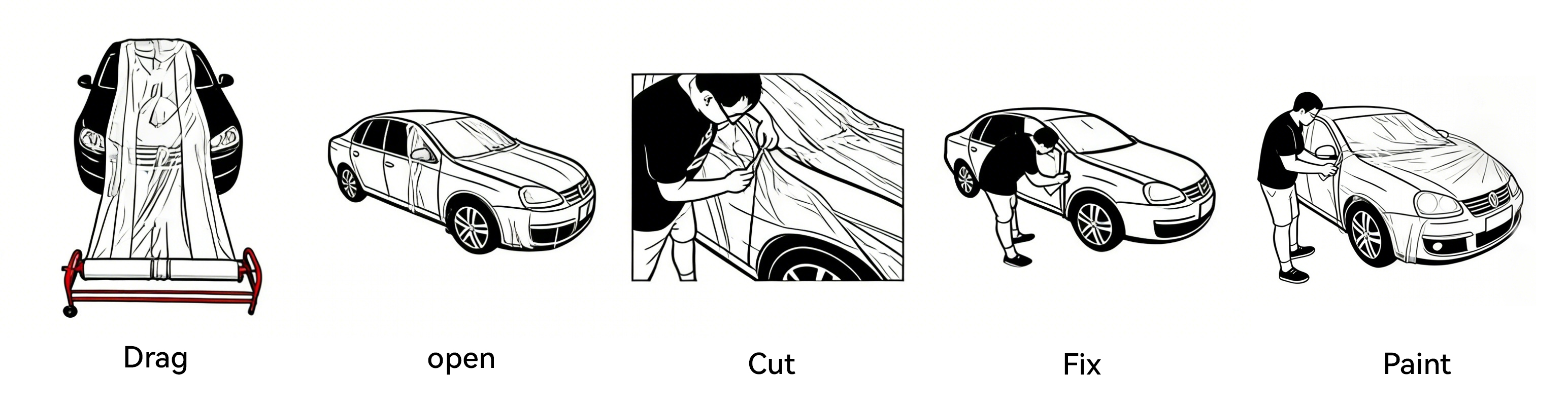 大膜步骤简笔画